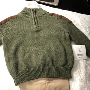 18 month Boys sweater button up outfit